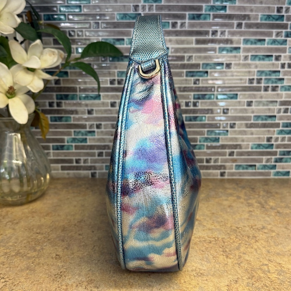 NWT Brahmin Mindy Multi Durango metallic blue purse - Picture 4 of 8